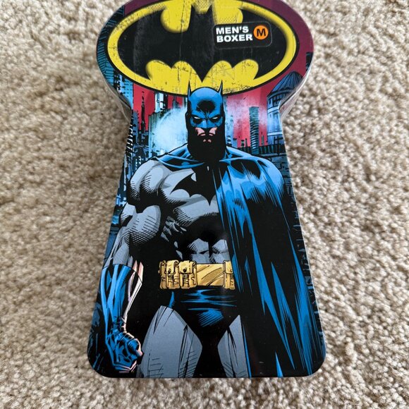 Mens BATMAN Boxer Underwear NEW SEALED collector MED DC Comics Navy Blue BAT Sig - Picture 5 of 5